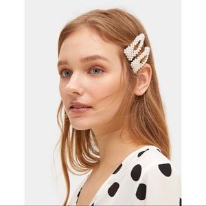 Faux Pearl Hair Snap